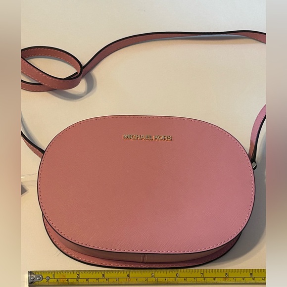 NWT MICHAEL KORS Jet Set Travel Primrose Medium Leather Crossbody Bag - Picture 5 of 9